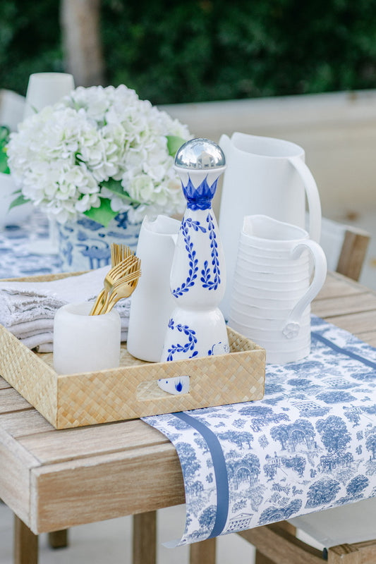 Oxford Toile Paper Table Runner