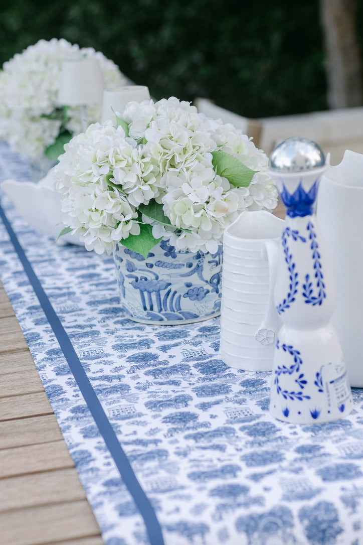 Oxford Toile Paper Table Runner