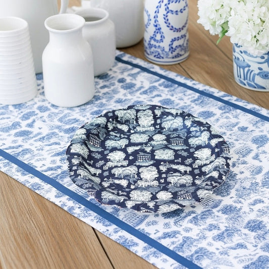 Oxford Toile Paper Plate - Set of 10