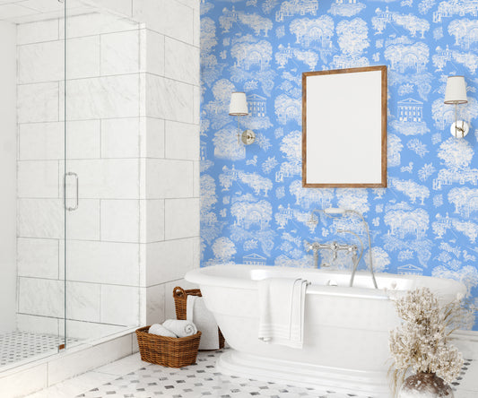 Oxford Toile Peel & Stick Wallpaper