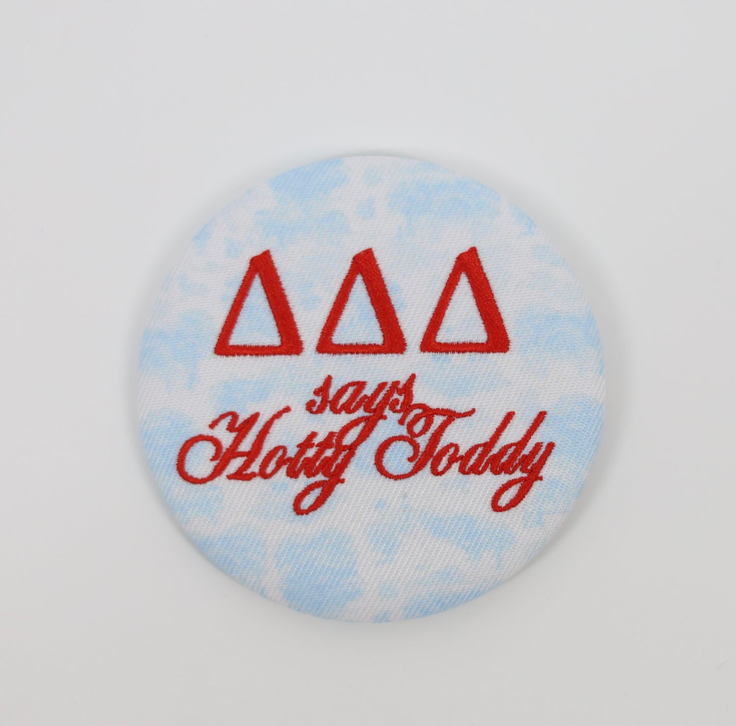 Oxford Toile Embroidered Gameday Button