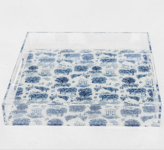 Oxford Toile Acrylic Tray