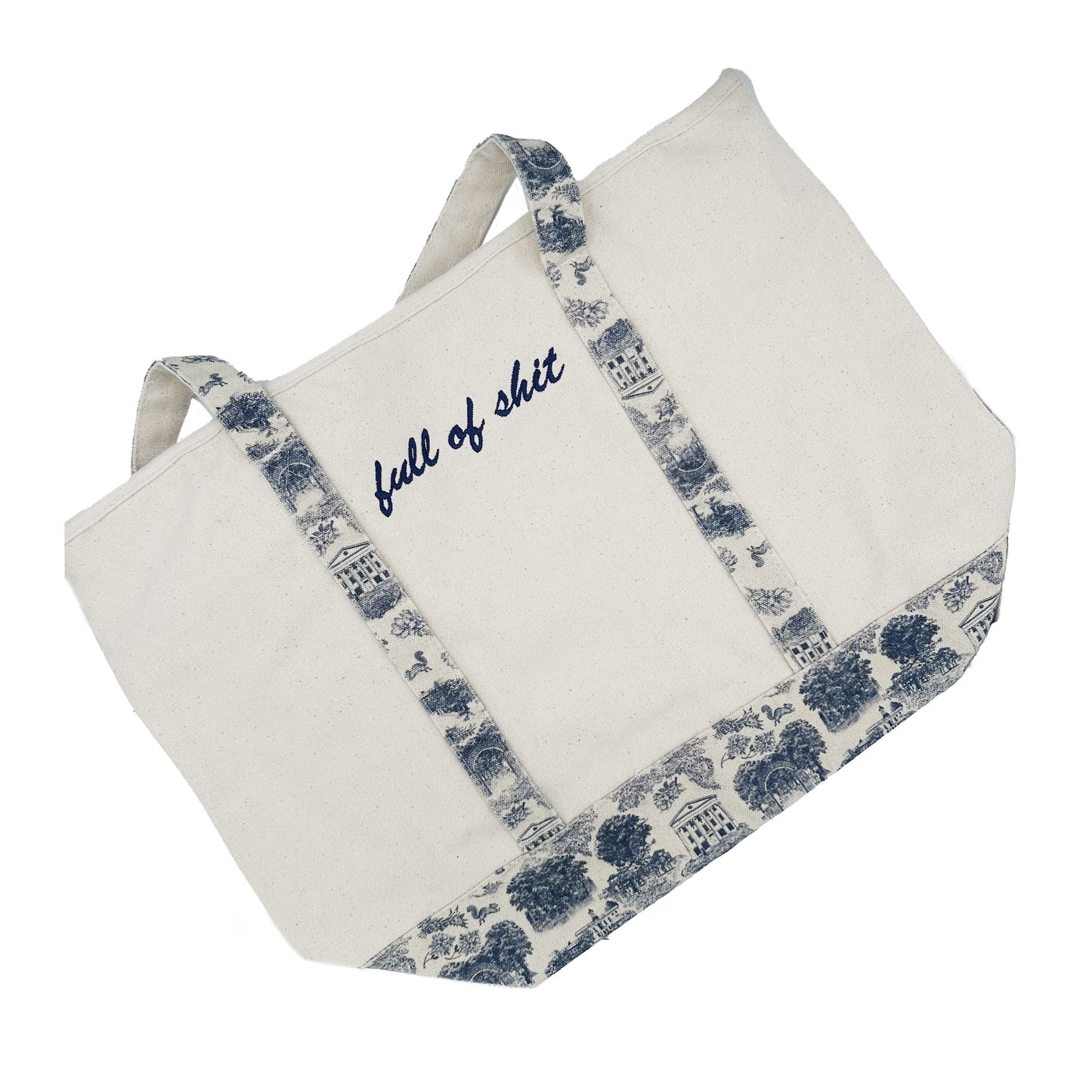 Oxford Toile Canvas Tote