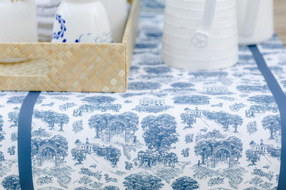 Oxford Toile Paper Table Runner
