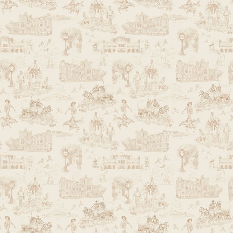 Norman Toile Print - Cream