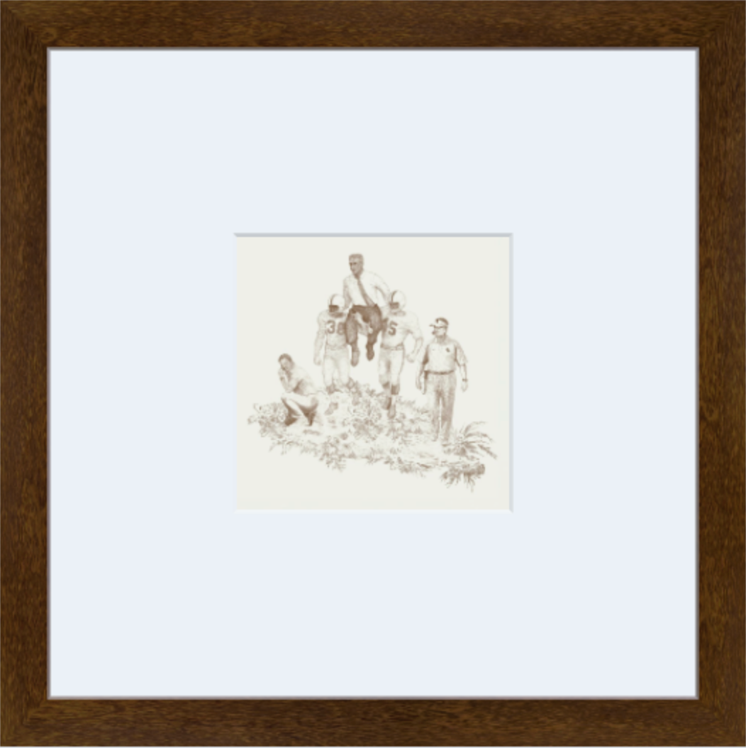 Norman Toile Motif Print - Frame Set of 4