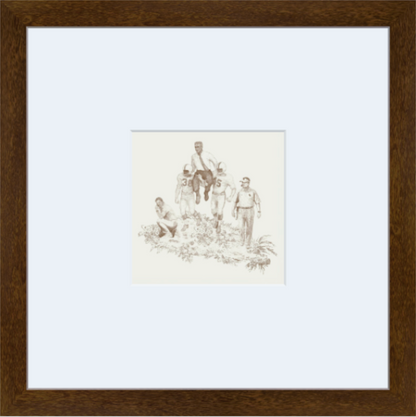 Norman Toile Motif Print - Frame Set of 4