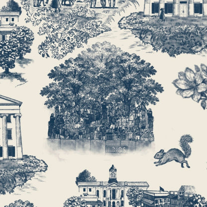 Oxford Toile Motif Print - Frame Set of 4