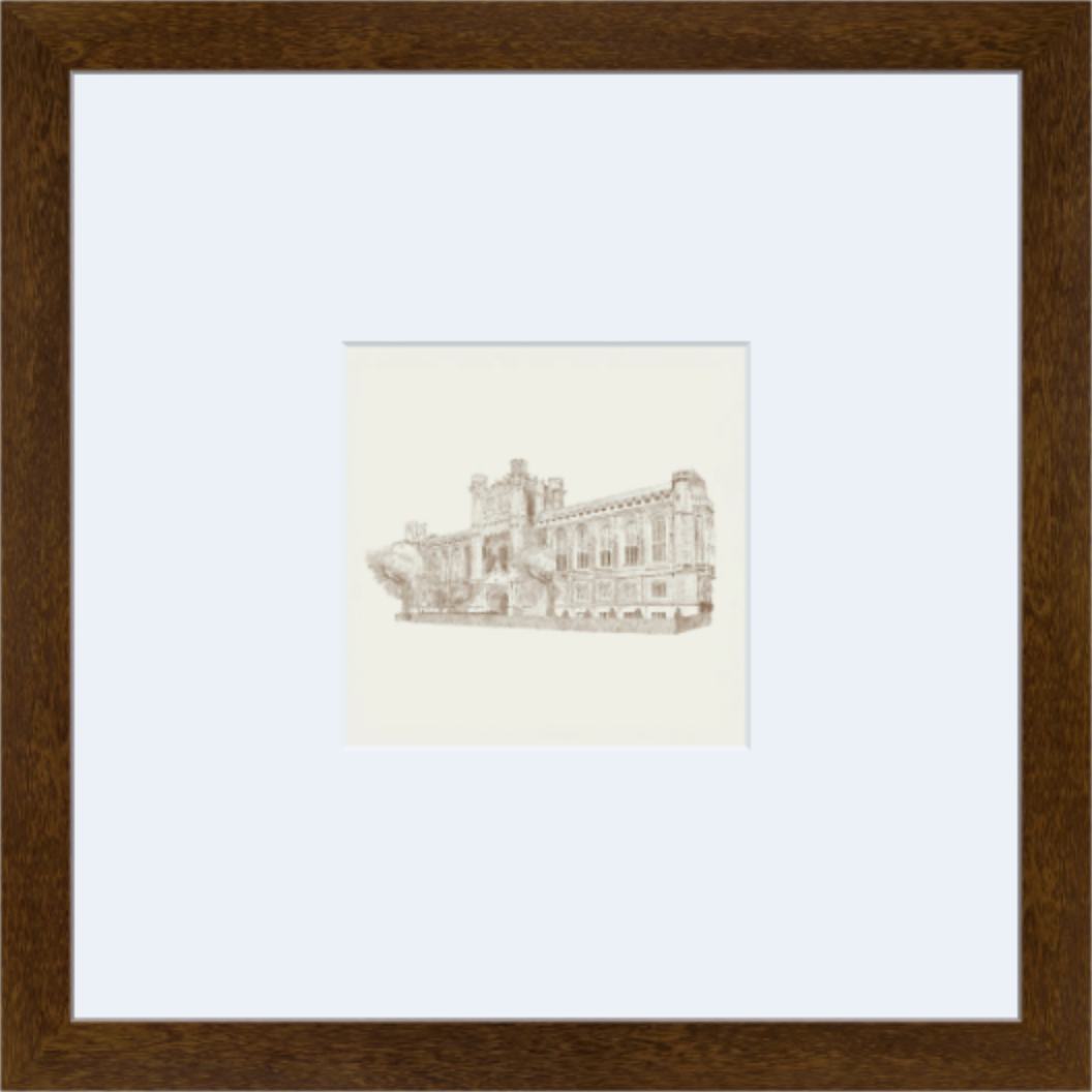 Norman Toile Motif Print - Frame Set of 4