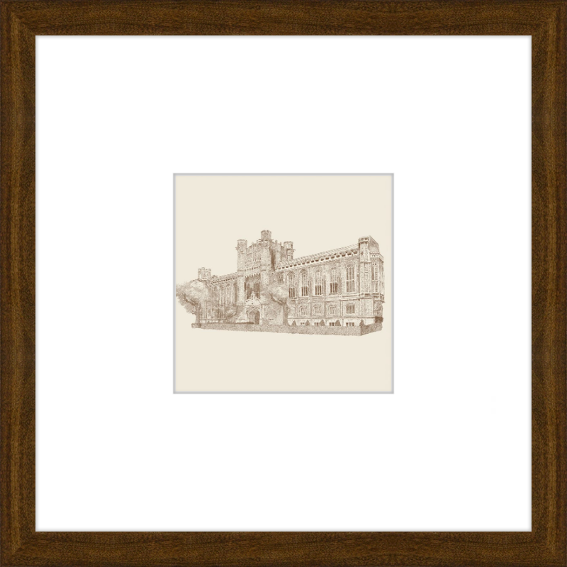 Norman Toile Library Motif