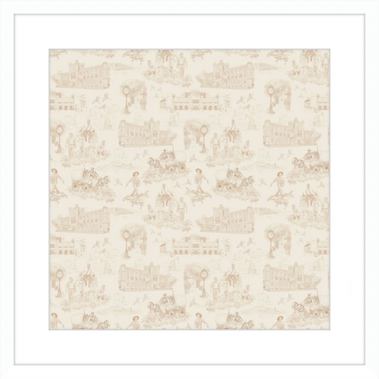 Norman Toile Print - Cream