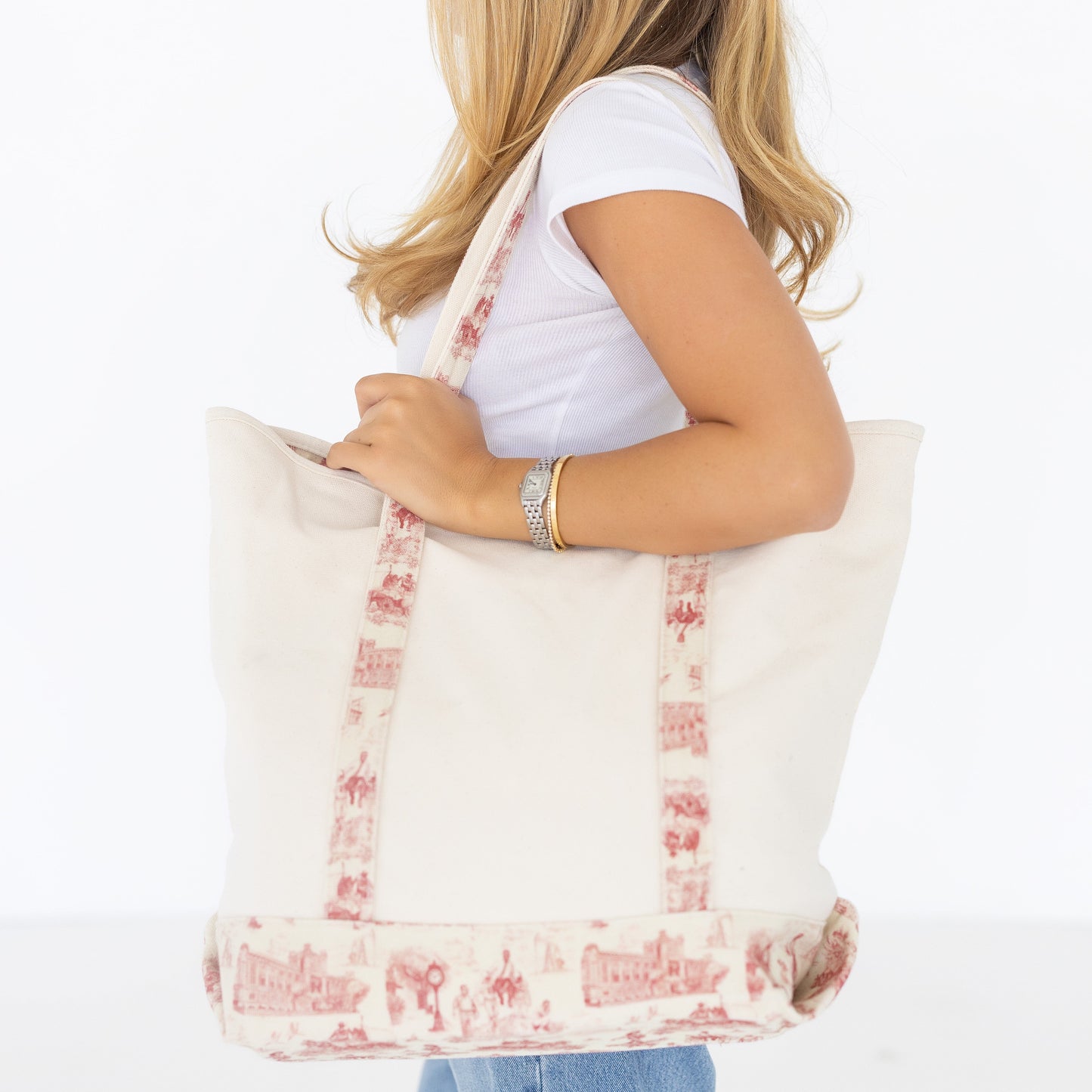 Norman Toile Canvas Tote