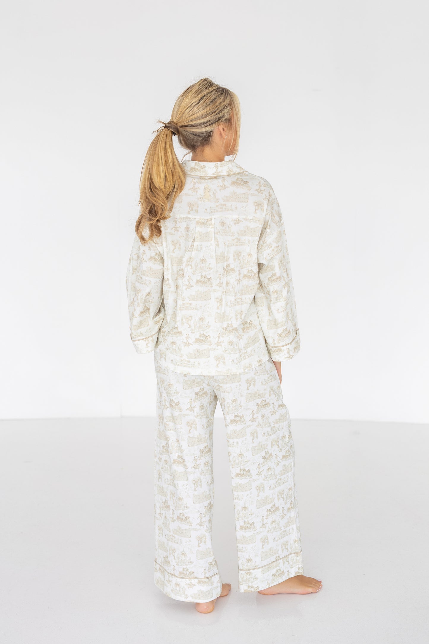 The Sunday Morning Pajama Pants Set - Norman Toile