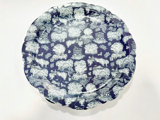 Oxford Toile Paper Plate